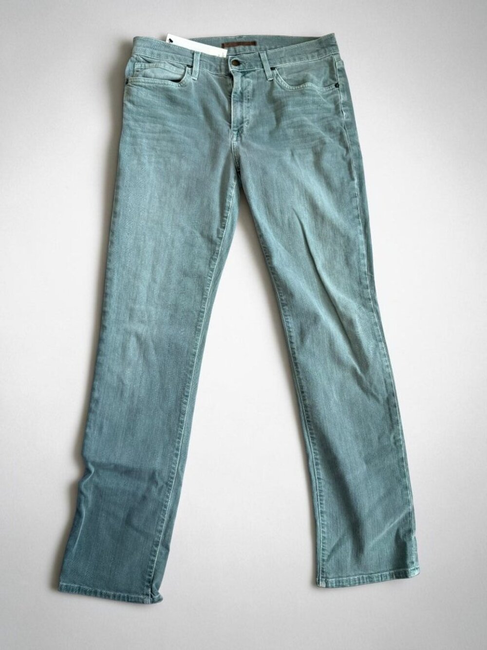 JOES Men’s Green Wash Denim Straight Jeans Size 33 x 30